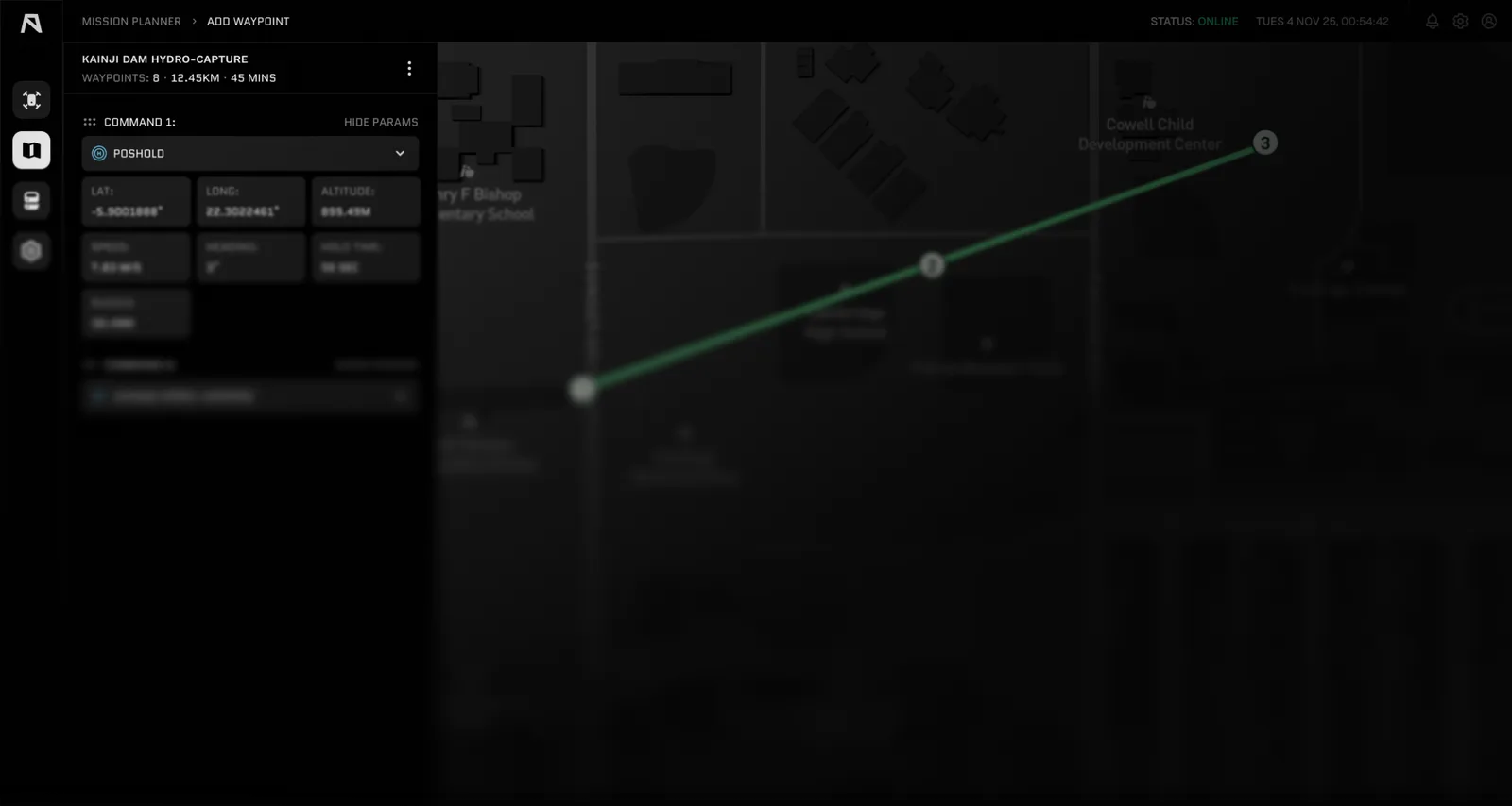 ArtemisOS autonomous mission planner interface