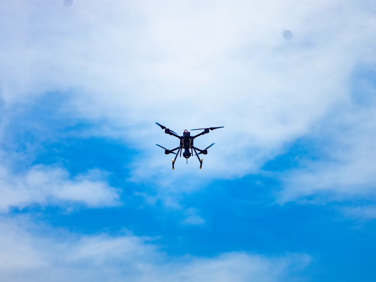 Terra Industries autonomous aerial system in flight